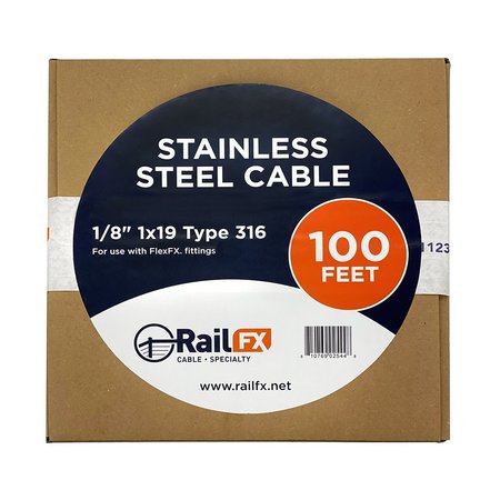 RAILFX RFXCABLE100-4 1/8 in. Cable 100 ft Coil RFXCABLE1004